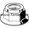 DIN6926 Prevailing Torque Type Hexagon Nuts With Flange And With Non Metaric Insert 非金屬預置扭矩式六角法蘭面防松螺帽