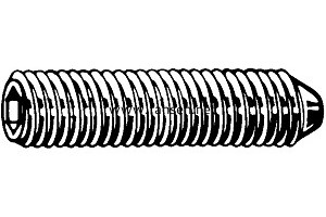DIN914 Hexagon Socket  Set Screws  With Cone Point 尖端內六角緊定
