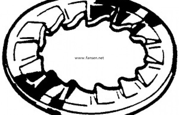 DIN6798J 內鋸齒鎖緊墊圈