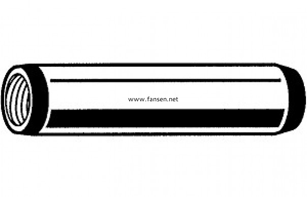 DIN7979 Parallel pin with internal thread hardened TYPE C內螺紋圓柱銷-熱處理 C型