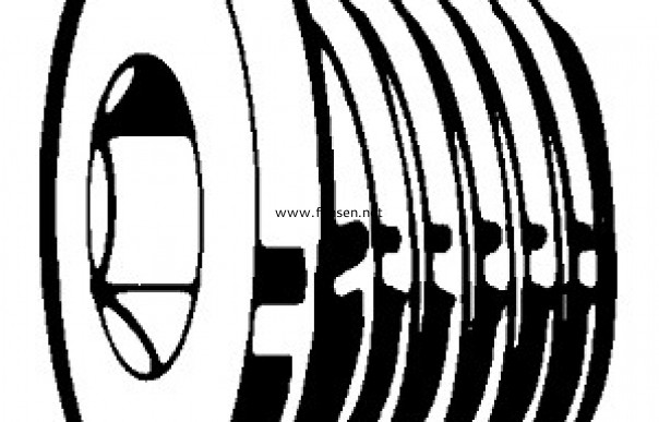 DIN908 內六角錐型閉鎖螺釘（內六角油塞 管螺紋hexagon socket screw plugs,cyl. thread）